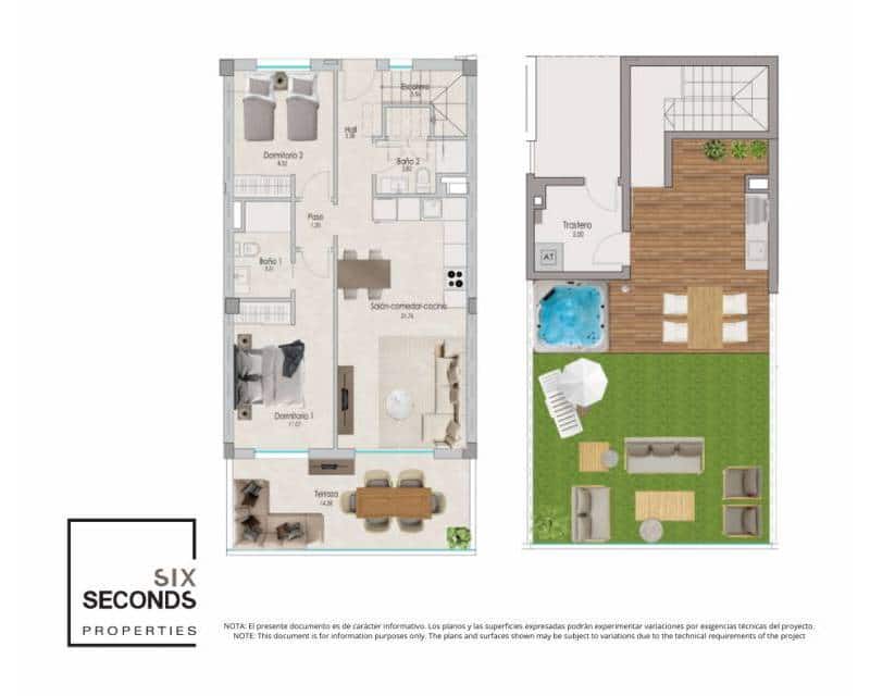 2 bedroom Penthouse for sale in Santa Pola with pool - € 420,000 (Ref: 9632930)
