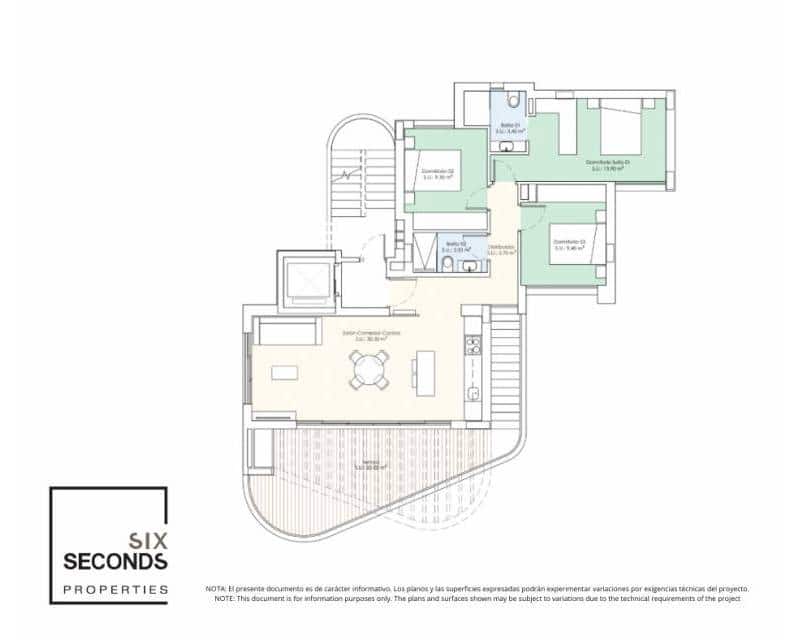 Apartamento de 3 habitaciones en Guardamar del Segura en venta - 388.000 € (Ref: 9632932)