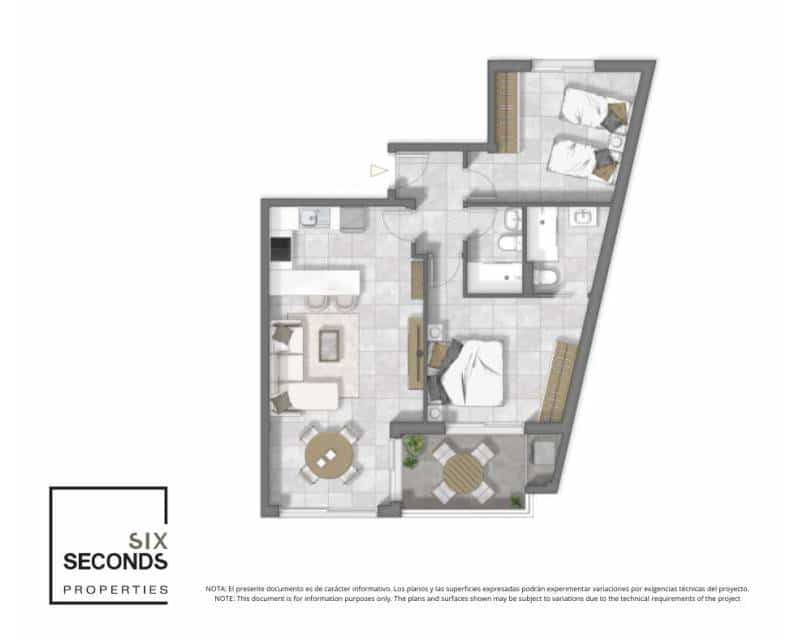 2 chambre Penthouse à vendre à Guardamar del Segura avec piscine - 468 500 € (Ref: 9632935)