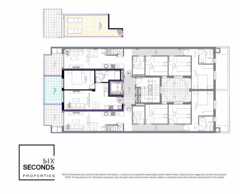 1 soverom Penthouse til salgs i Torrevieja med svømmebasseng - € 259 000 (Ref: 9632953)