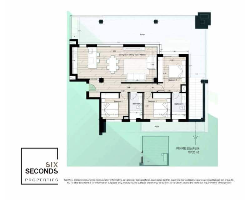 3 chambre Penthouse à vendre à Los Alcazares avec piscine - 449 900 € (Ref: 9633021)