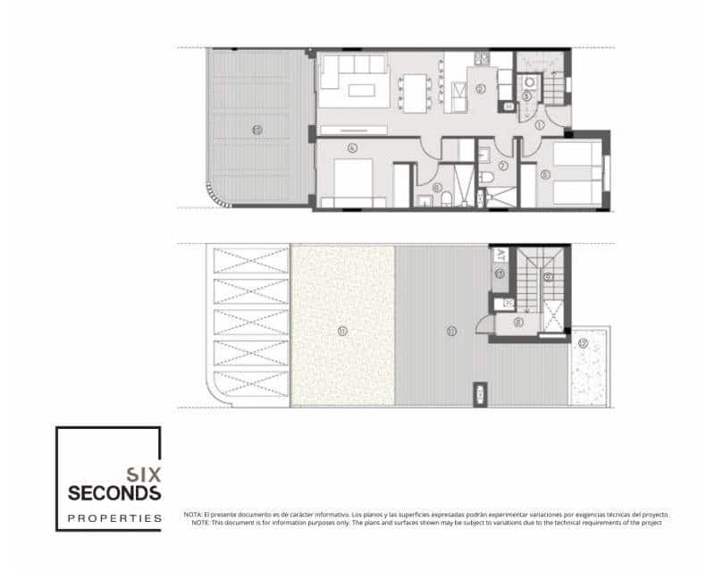 2 soverom Penthouse til salgs i Torrevieja med svømmebasseng - € 350 000 (Ref: 9633039)