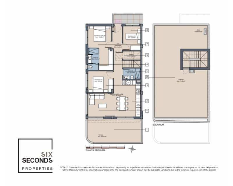 2 sypialnia Penthouse na sprzedaż w Los Alcazares z basenem - 369 900 € (Ref: 9633055)