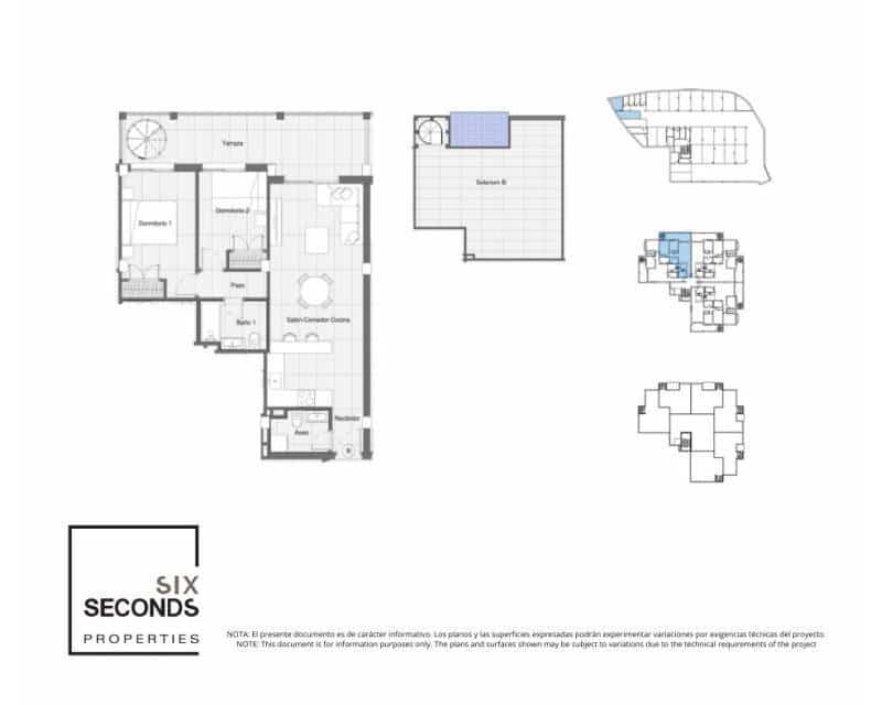 2 bedroom Penthouse for sale in Bigastro with pool - € 209,900 (Ref: 9633070)