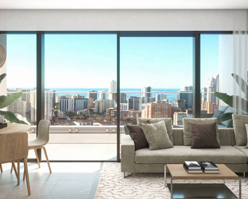 2 camera da letto Appartamento sulla Spiaggia in vendita in Benidorm con piscina - 368.550 € (Rif: 9633112)