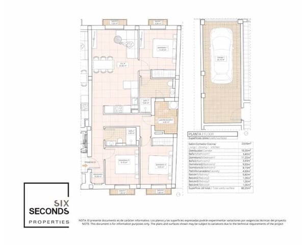 3 bedroom Apartment for sale in Hondón de las Nieves with pool - € 250,000 (Ref: 9633122)