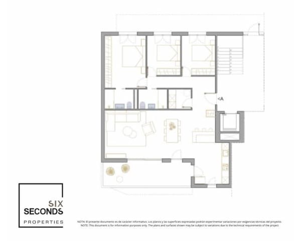 Apartamento de 3 habitaciones en San Pedro del Pinatar ciudad, San Pedro del Pinatar en venta con piscina - 312.900 € (Ref: 9633135)