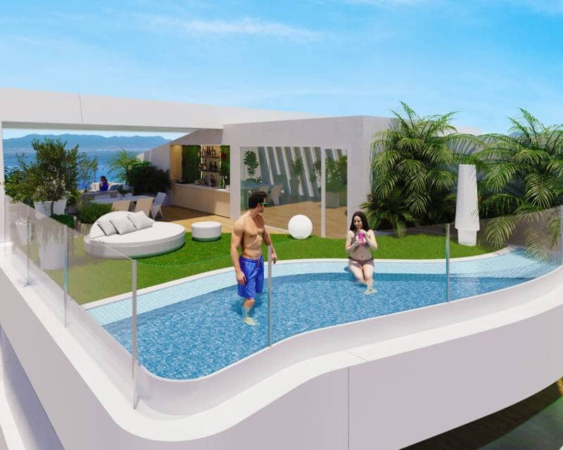 2 bedroom Beach Apartment for sale in Santiago de la Ribera with pool - € 549,000 (Ref: 9633184)