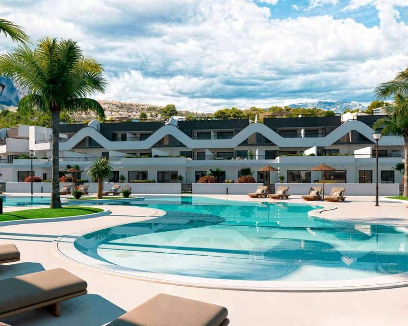 2 bedroom Apartment for sale in Alfaz del Pi / L'Alfas del Pi with pool - € 289,000 (Ref: 9633199)