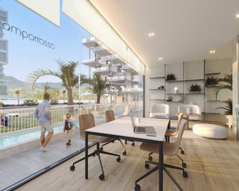 2 sovrum Strandlägenhet till salu i Calpe / Calp med pool - 450 000 € (Ref: 9633212)