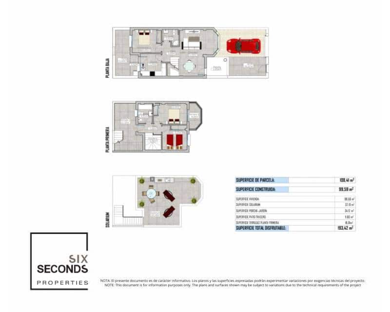 3 sypialnia Dom blizniak na sprzedaż w Cox z basenem - 255 000 € (Ref: 9633248)