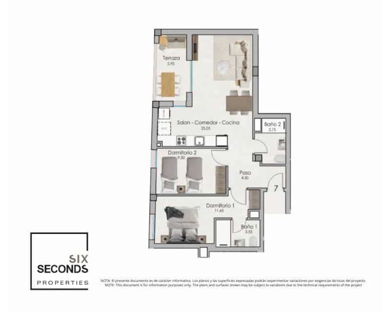 2 soverom Leilighet til salgs i Santa Pola med svømmebasseng - € 275 000 (Ref: 9633274)