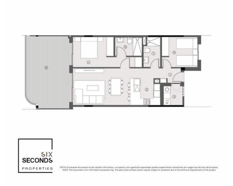 Apartamento de 2 habitaciones en Torrevieja en venta con piscina - 295.000 € (Ref: 9633294)