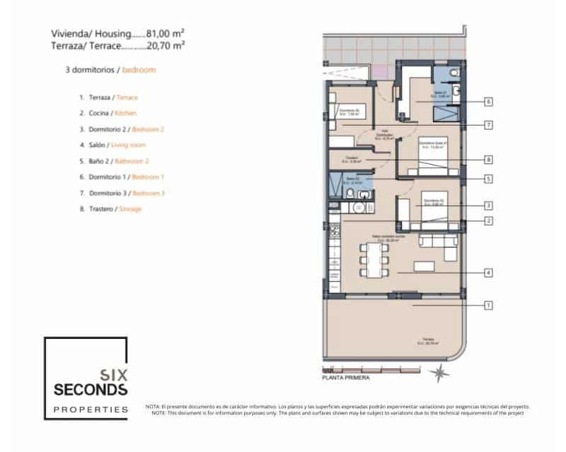 3 chambre Appartement à vendre à Los Alcazares avec piscine - 339 900 € (Ref: 9633379)