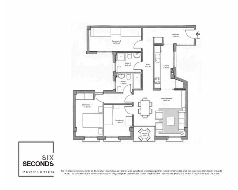 3 bedroom Apartment for sale in Avileses - € 139,000 (Ref: 9633443)