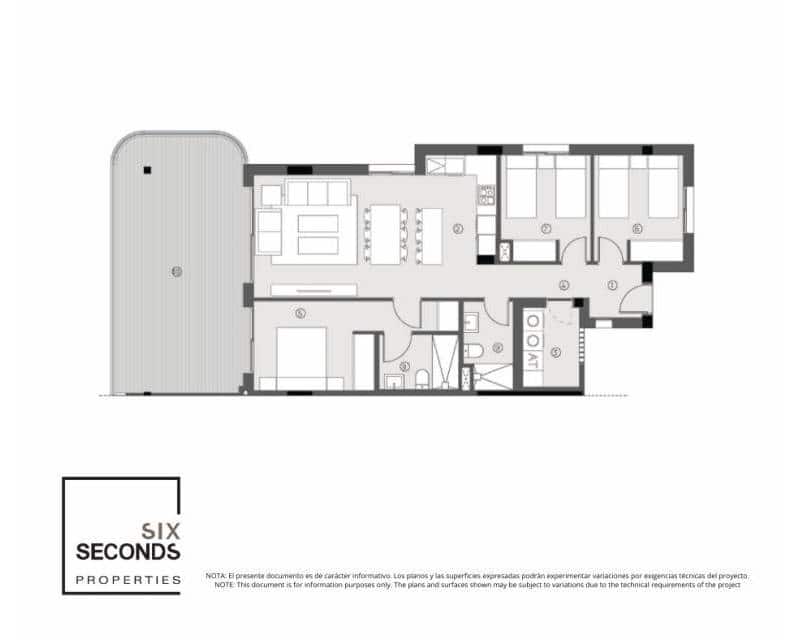 3 bedroom Apartment for sale in Torrevieja with pool - € 370,000 (Ref: 9633459)