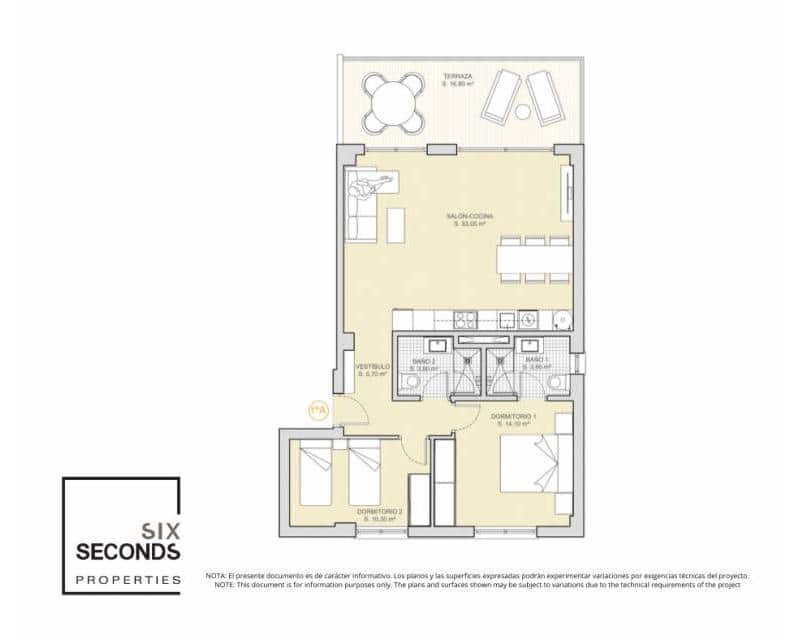 2 bedroom Apartment for sale in Finestrat with pool - € 360,000 (Ref: 9633505)