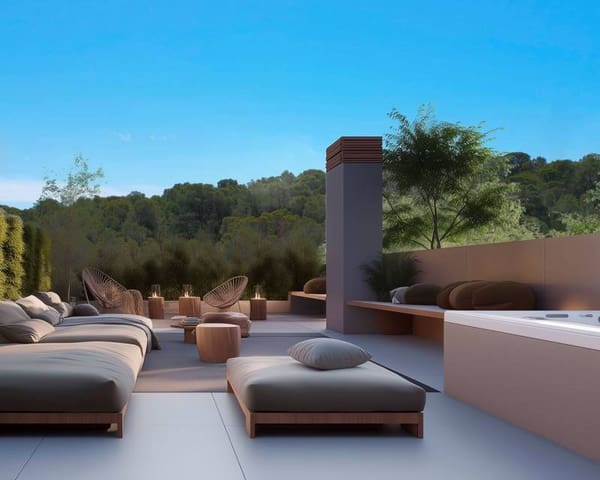 Ático de 2 habitaciones en La Nucia Pueblo  , La Nucia en venta con piscina - 398.475 € (Ref: 9641101)