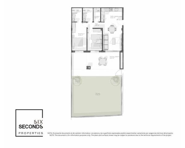 2 bedroom Apartment for sale in Puerto Vera - Las Salinas, Vera with pool - € 285,000 (Ref: 9641109)