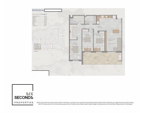 3 soveværelse Lejlighed til salg i Torre-Pacheco med swimmingpool - € 199.000 (Ref: 9641112)