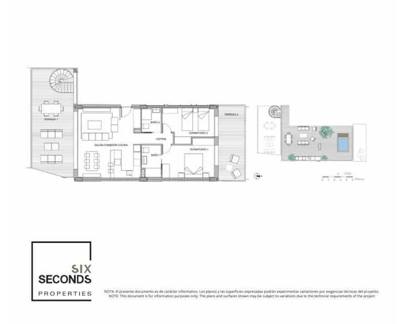 2 makuuhuone Kattohuoneisto myytävänä paikassa La Nucia mukana uima-altaan - 469 500 € (Ref: 9641124)