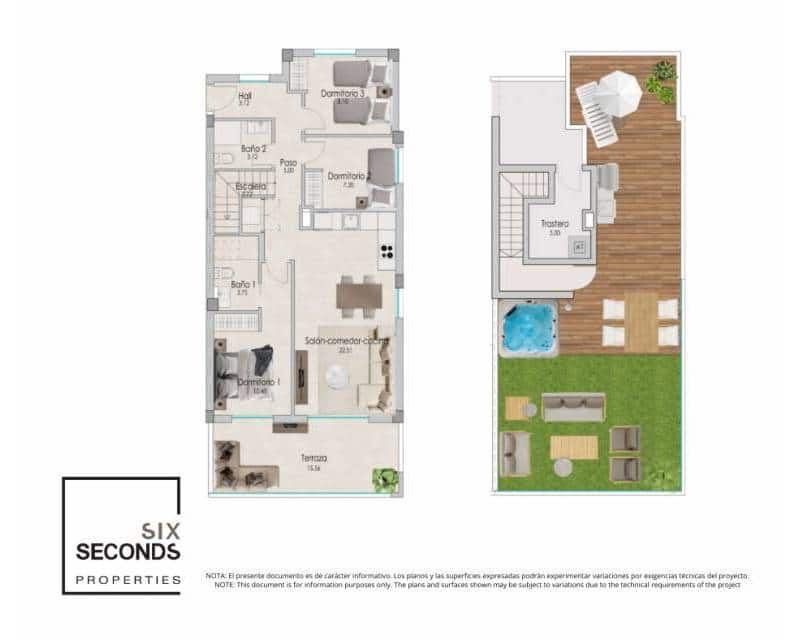 3 soveværelse Penthouse til salg i Santa Pola med swimmingpool - € 570.000 (Ref: 9641154)