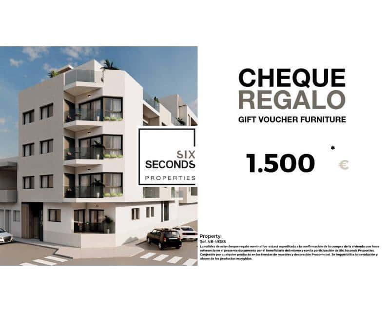 Apartamento de 2 habitaciones en Guardamar del Segura en venta - 254.500 € (Ref: 9641187)