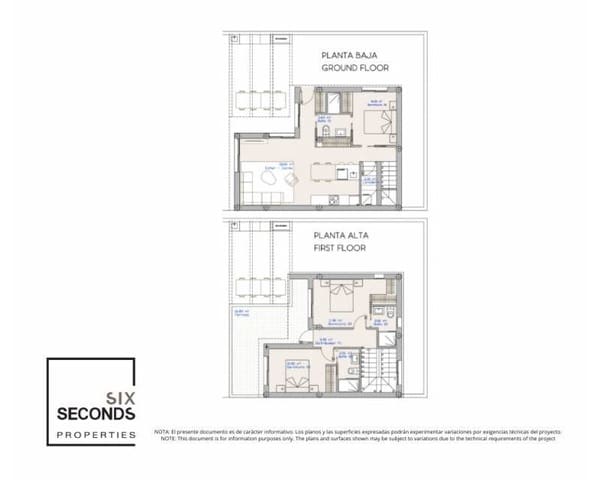 3 makuuhuone Huvila myytävänä paikassa San Pedro del Pinatar ciudad, San Pedro del Pinatar - 519 950 € (Ref: 9641249)