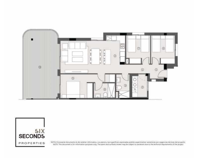 3 soveværelse Lejlighed til salg i Torrevieja med swimmingpool - € 355.000 (Ref: 9641261)