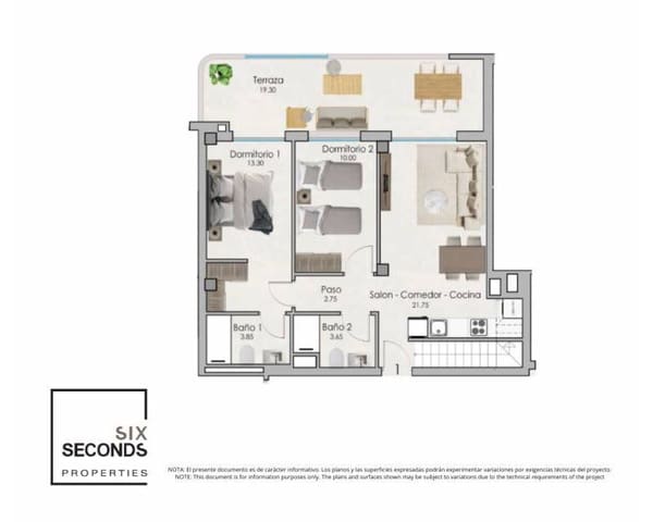 2 soveværelse Penthouse til salg i Norte, Santa Pola med swimmingpool - € 318.000 (Ref: 9641282)
