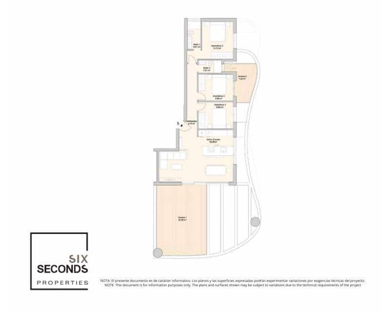 3 slaapkamer Appartement te koop in Calpe / Calp met zwembad - € 455.000 (Ref: 9641316)