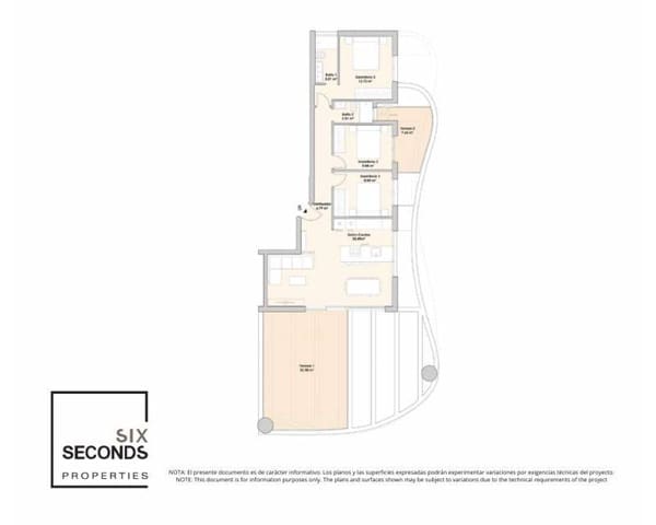 3 soveværelse Lejlighed til salg i Cometa - Carrió, Calpe / Calp med swimmingpool - € 455.000 (Ref: 9641316)