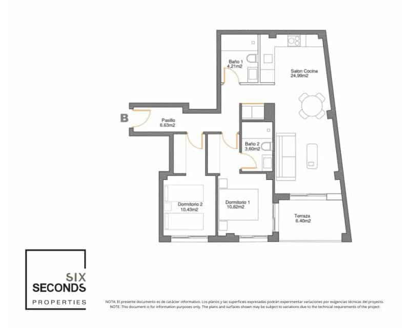 2 soveværelse Lejlighed til salg i Guardamar del Segura - € 259.500 (Ref: 9641365)