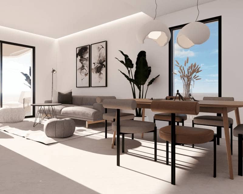 Ático de 2 habitaciones en Finestrat en venta con piscina - 369.000 € (Ref: 9642516)