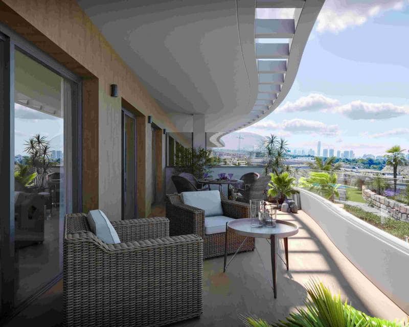 2 Zimmer Penthouse zu verkaufen in Finestrat mit Pool - 485.000 € (Ref: 9642527)