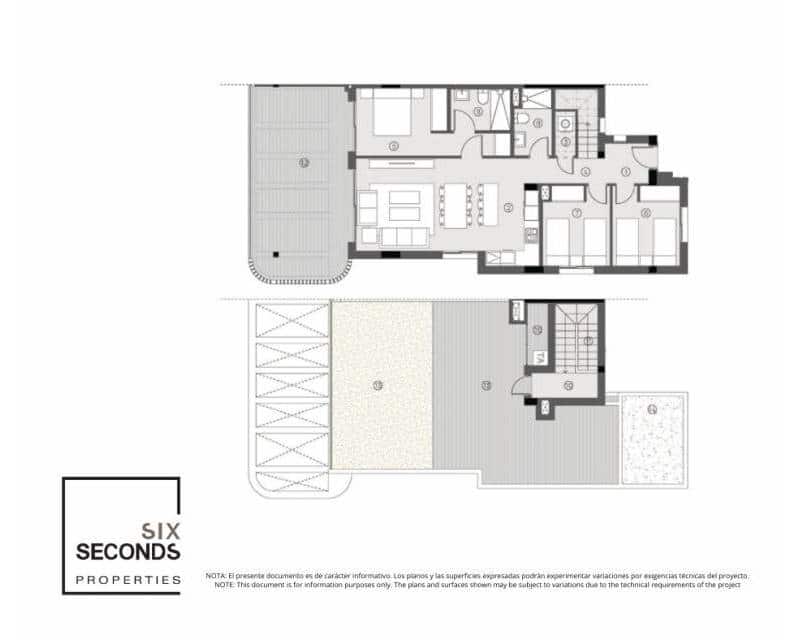 3 makuuhuone Kattohuoneisto myytävänä paikassa Torrevieja mukana uima-altaan - 415 000 € (Ref: 9642552)