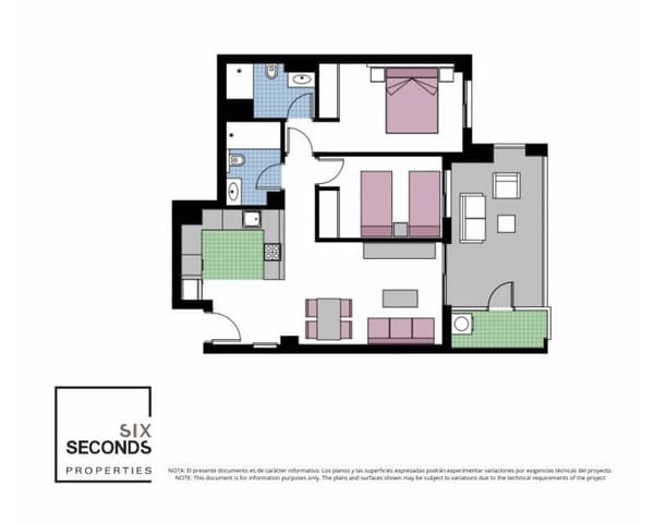 2 soverom Leilighet til salgs i Mil Palmeras, Pilar de la Horadada med svømmebasseng - € 329 000 (Ref: 9642569)