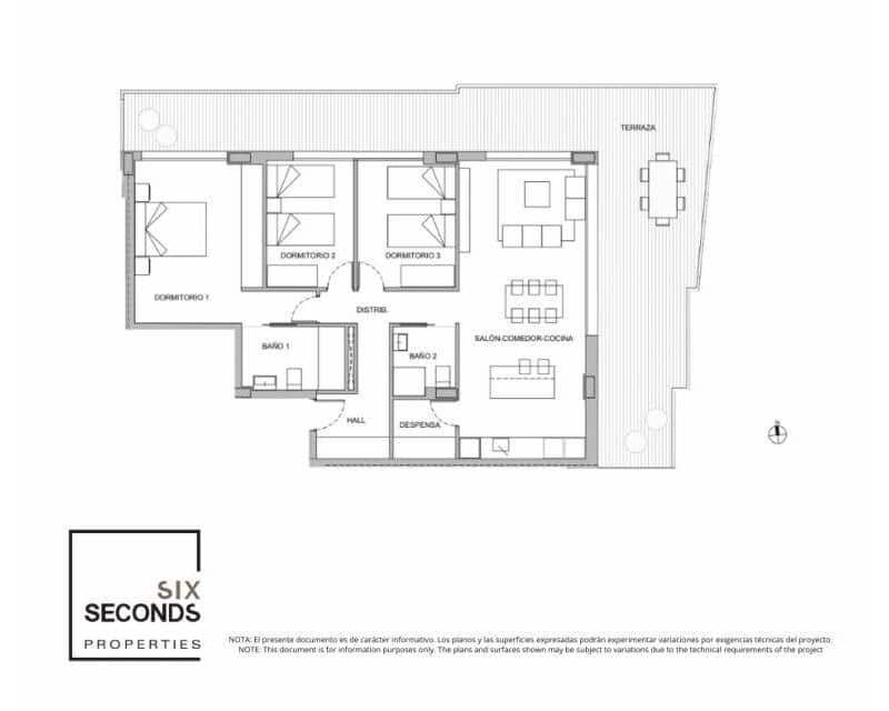 3 makuuhuone Huoneisto myytävänä paikassa La Nucia mukana uima-altaan - 349 900 € (Ref: 9642601)