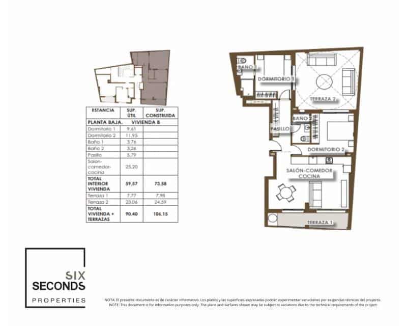 2 soverom Leilighet til salgs i Torrevieja med svømmebasseng - € 268 000 (Ref: 9642625)