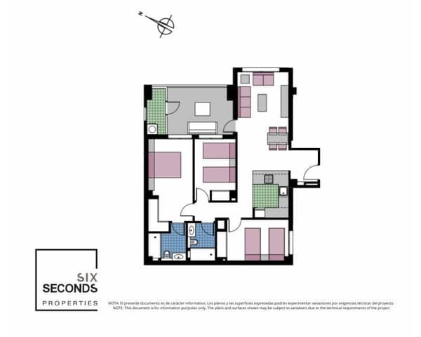 3 sypialnia Apartament na sprzedaż w Mil Palmeras, Pilar de la Horadada z basenem - 449 000 € (Ref: 9642628)