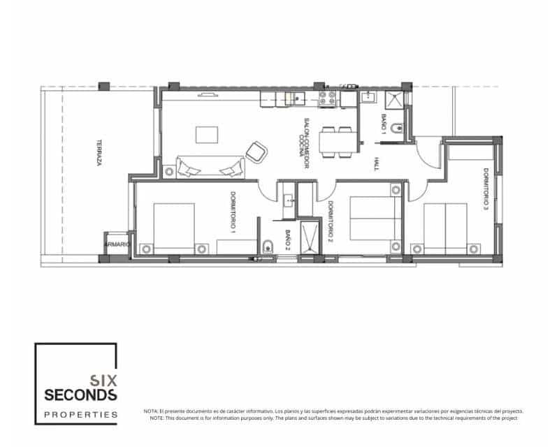 3 chambre Appartement à vendre à Guardamar del Segura avec piscine - 241 000 € (Ref: 9642649)