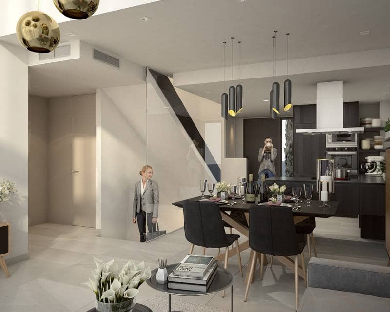 3 soveværelse Semi-Rækkehus til salg i Algorfa med swimmingpool - € 583.000 (Ref: 9642652)