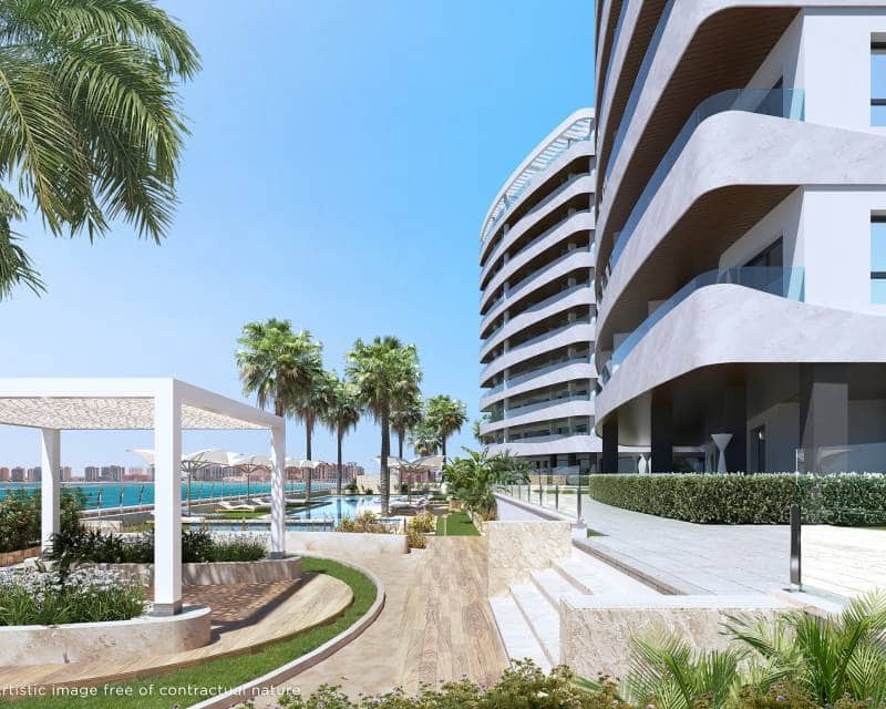 2 soveværelse Lejlighed til salg i La Manga del Mar Menor med swimmingpool - € 473.000 (Ref: 9642667)