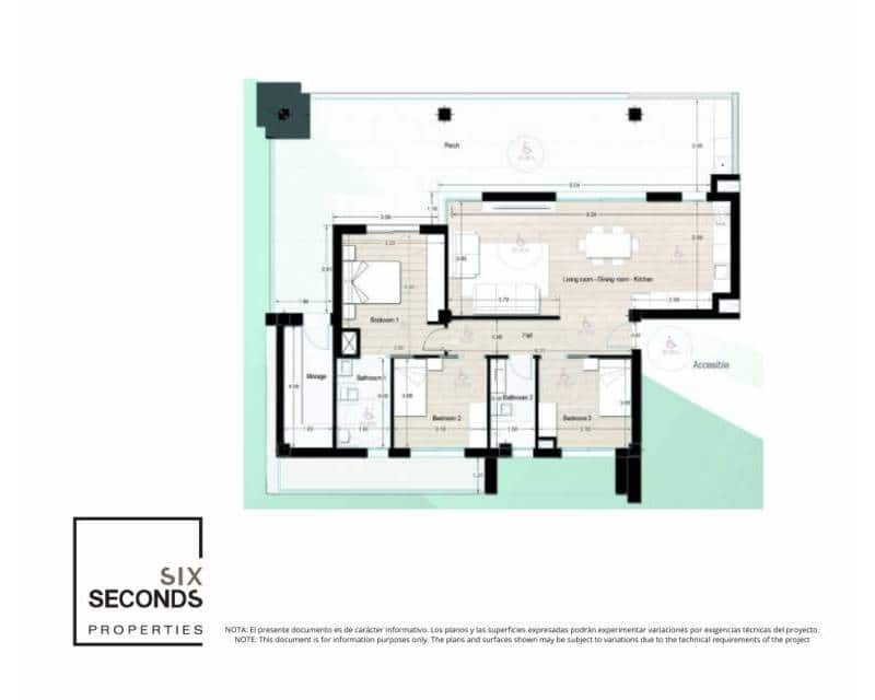 3 bedroom Apartment for sale in Los Alcazares with pool - € 359,900 (Ref: 9642695)