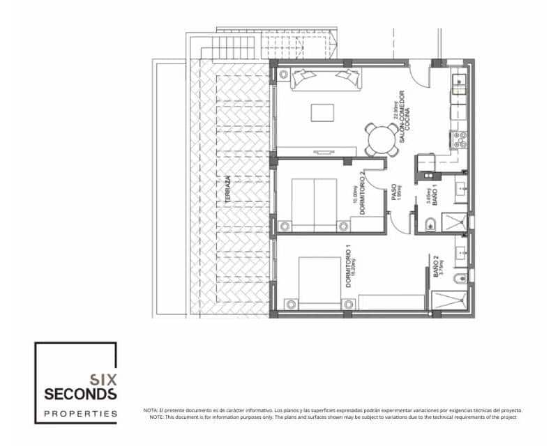 2 bedroom Townhouse for sale in Algorfa with pool - € 277,000 (Ref: 9642785)
