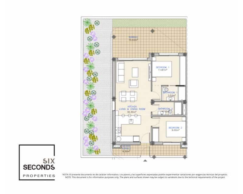 Apartamento de 2 habitaciones en Los Alcázares en venta con piscina - 265.000 € (Ref: 9642788)