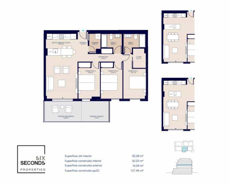 3 chambre Appartement à vendre à La Villajoyosa / Vila Joiosa avec piscine garage - 425 000 € (Ref: 9645645)