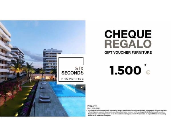 3 chambre Appartement à vendre à Platja Vila Joiosa - Platja de Torres, La Villajoyosa / Vila Joiosa avec piscine garage - 425 000 € (Ref: 9645645)