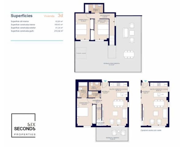 3 slaapkamer Penthouse te koop in Platja Vila Joiosa - Platja de Torres, La Villajoyosa / Vila Joiosa met zwembad garage - € 657.400 (Ref: 9645647)