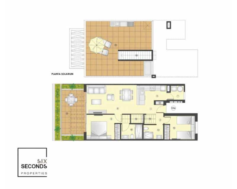 2 soverom Penthouse til salgs i Torrevieja med svømmebasseng - € 328 000 (Ref: 9645650)